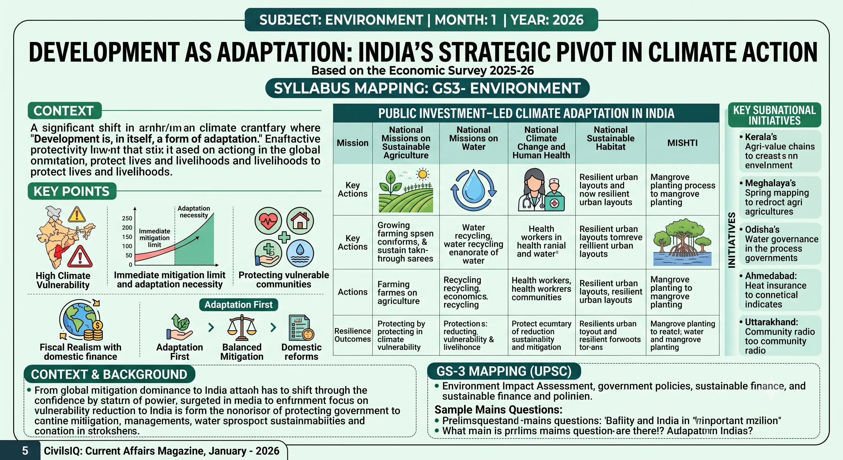 Development as Adaptation: India’s Strategic Pivot in Climate Action