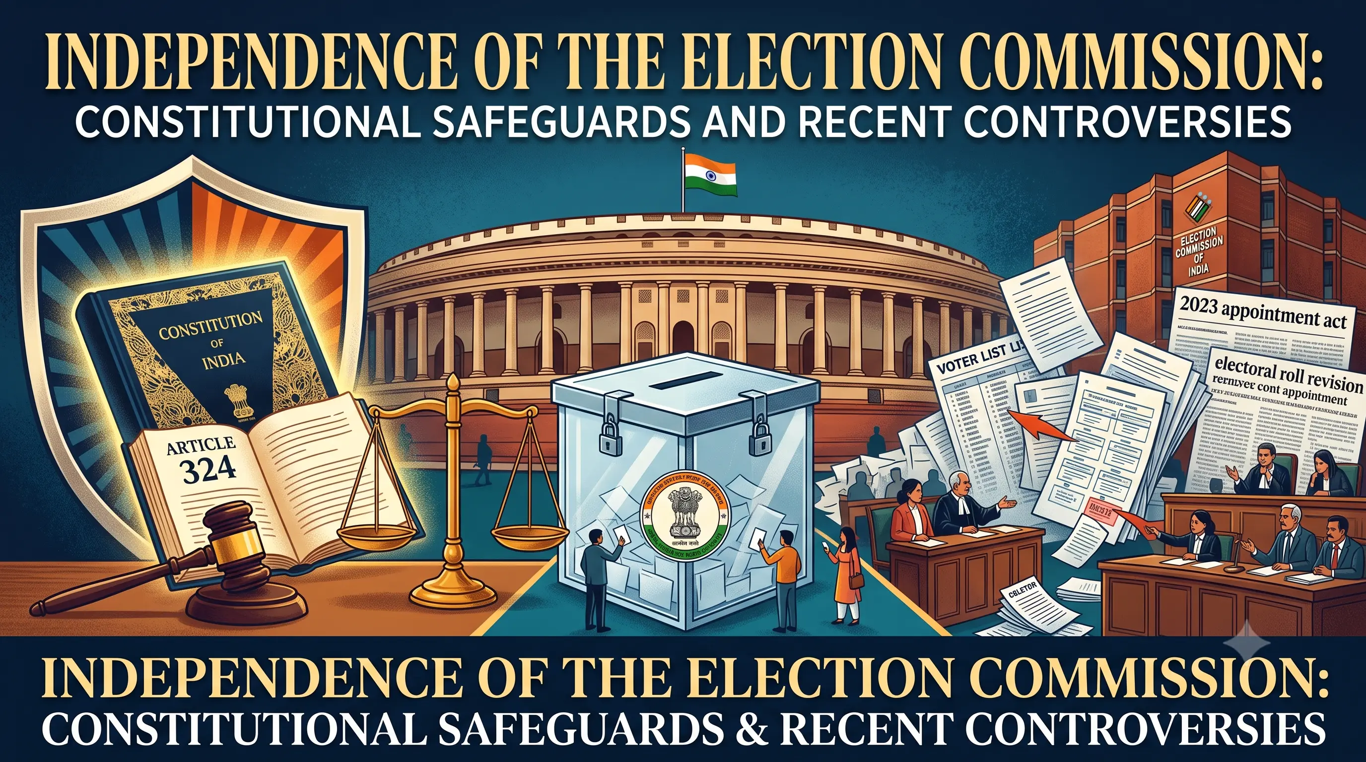 Independence of the Election Commission: Constitutional Safeguards and Recent Controversies