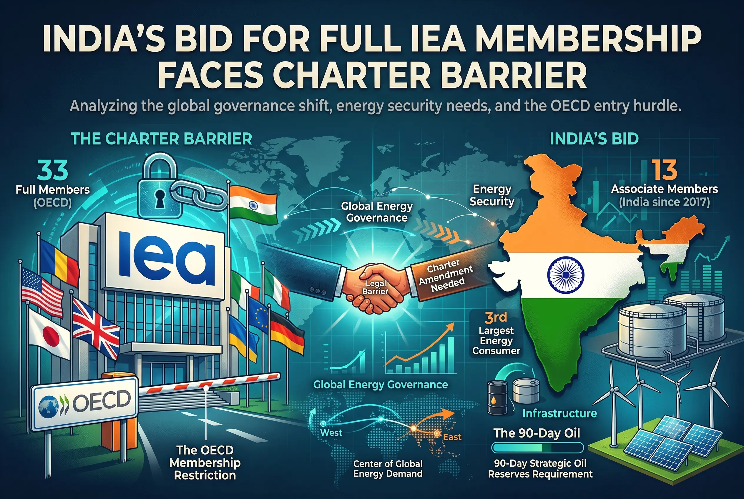 India’s Bid for Full IEA Membership Faces Charter Barrier