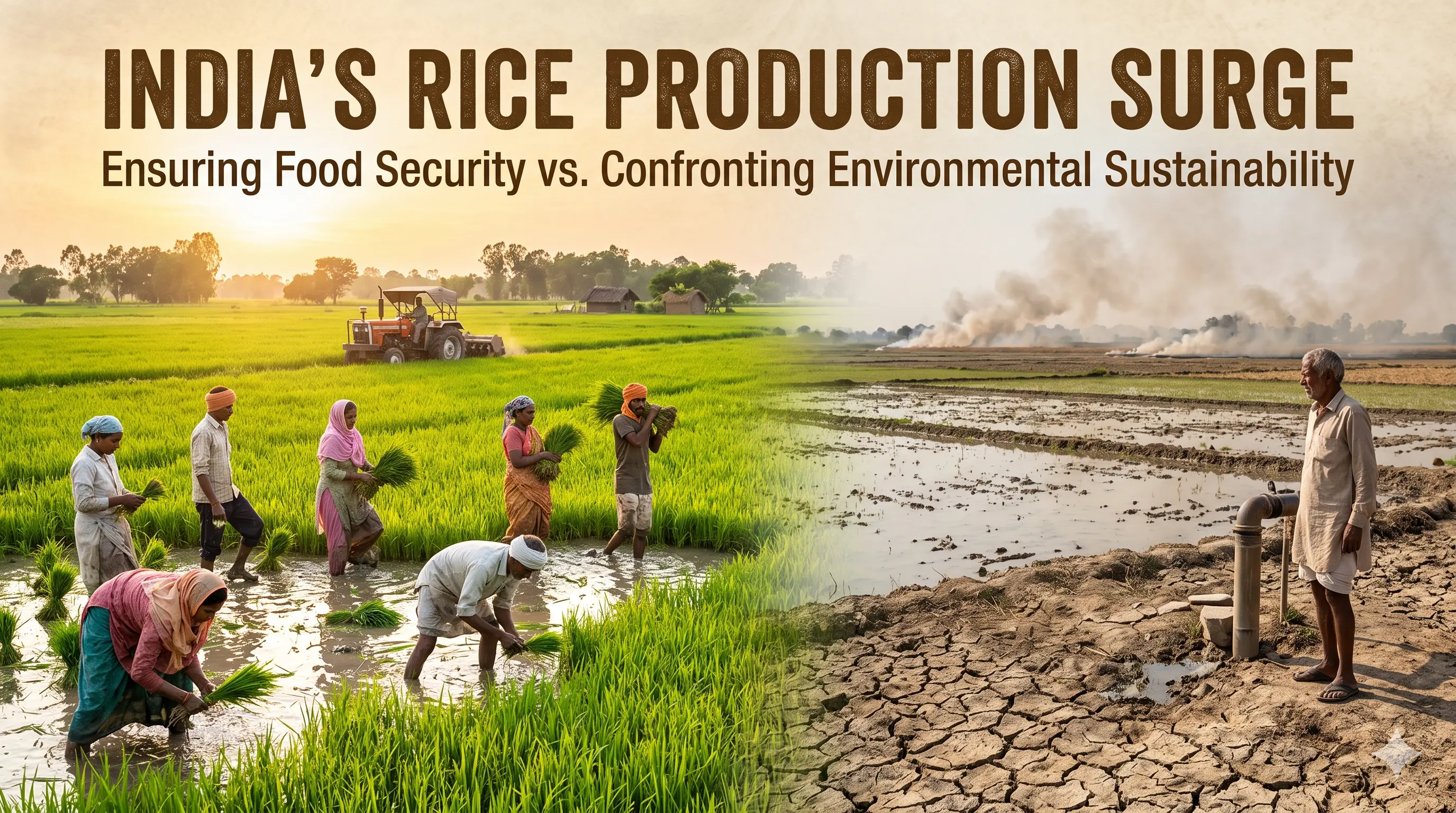 India’s Rice Production Surge Raises Food Security & Sustainability Concerns
