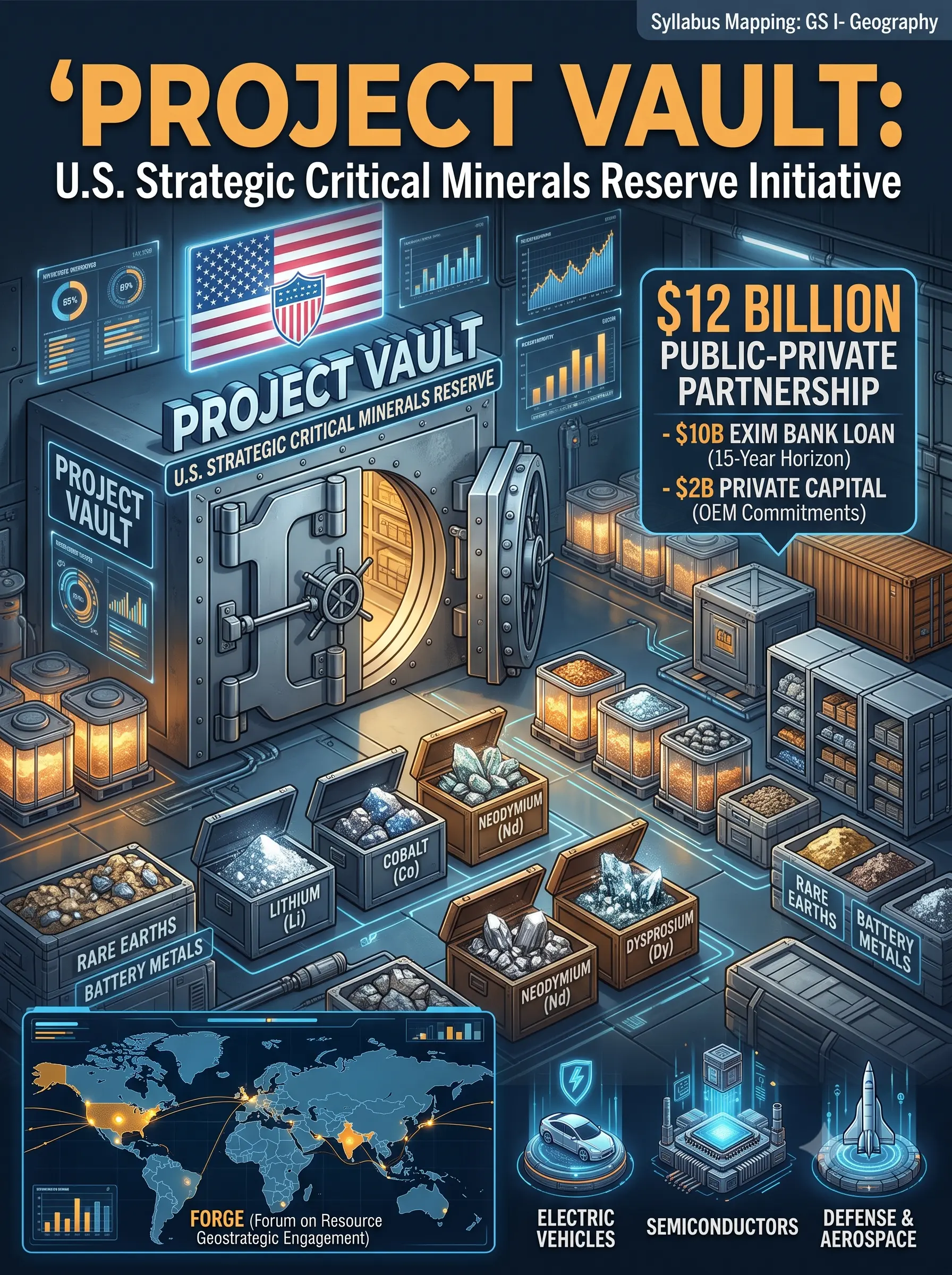 Project Vault: U.S. Strategic Critical Minerals Reserve Initiative