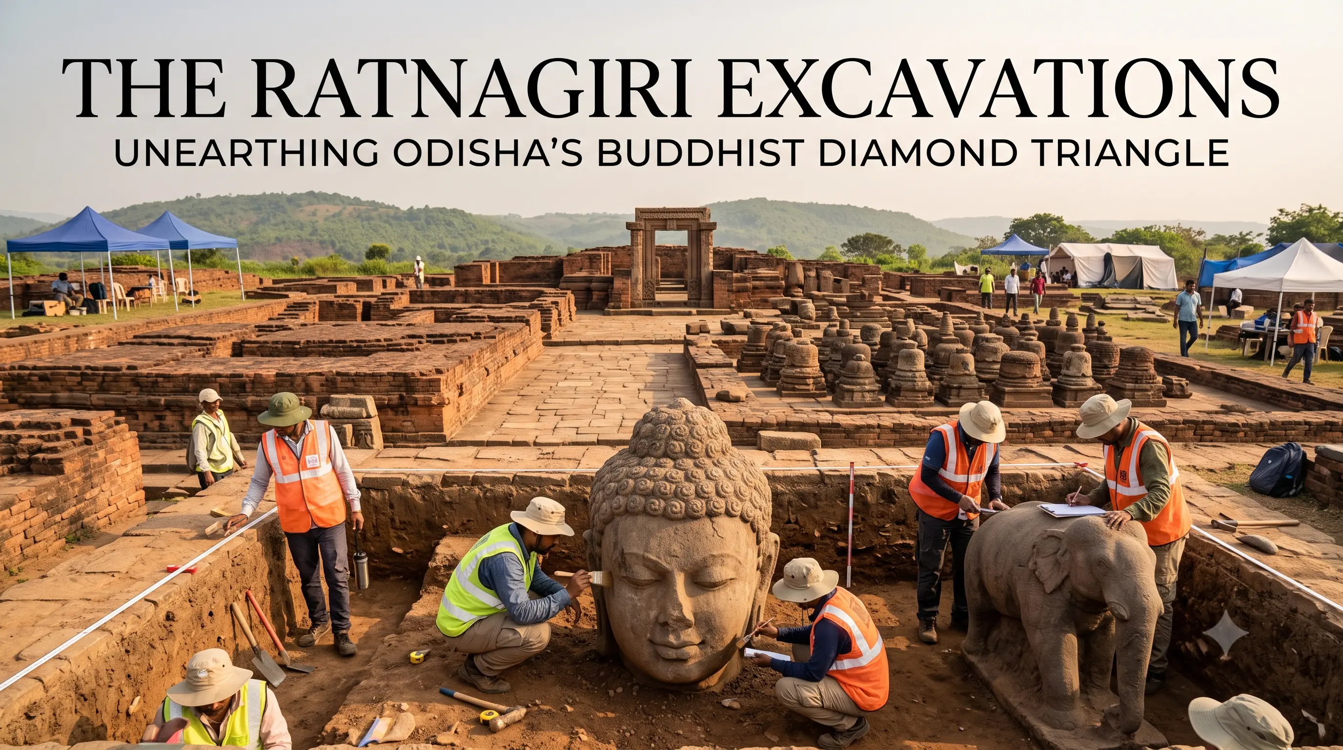 Ratnagiri Excavations & Odisha's Diamond Triangle: Unearthing Maritime & Monastic Links
