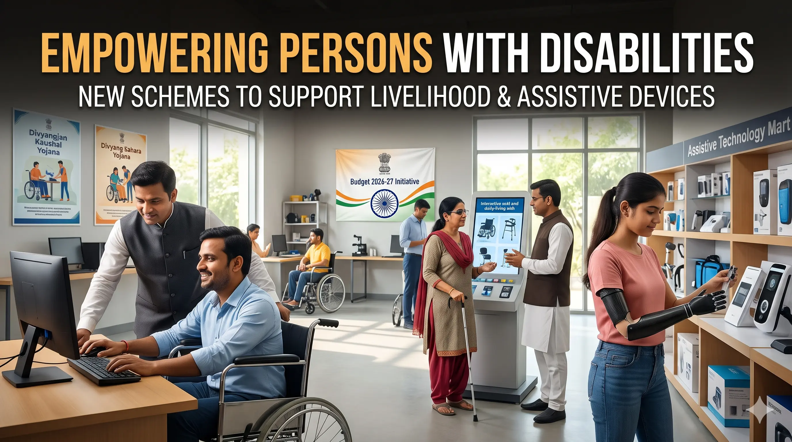 Schemes to Support Livelihood, Assistive Devices for Persons with Disabilities
