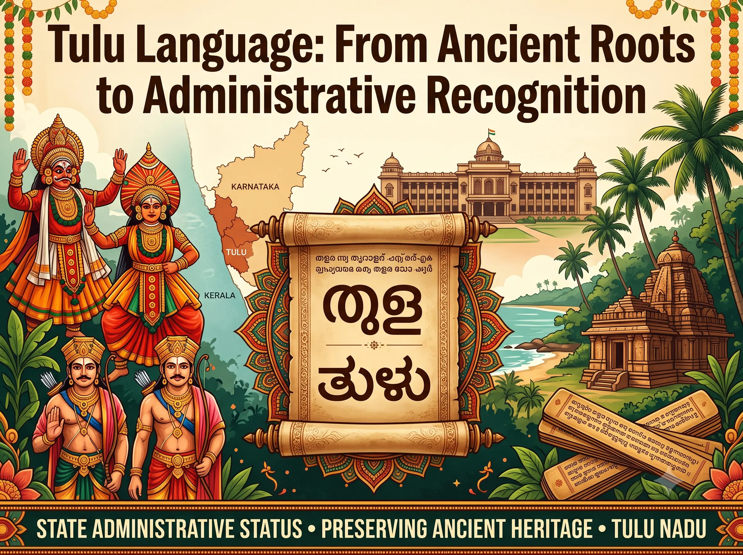 Tulu Language: From Ancient Roots to Administrative Recognition