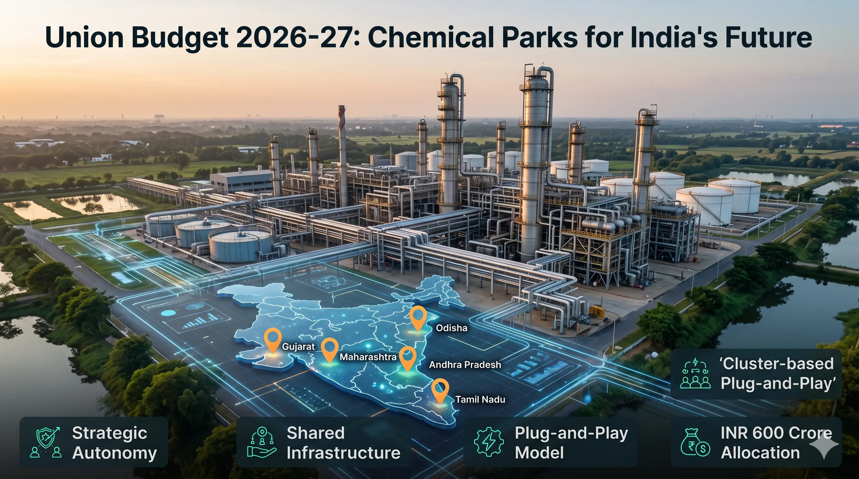 Union Budget 2026-27 Announces Establishment of Chemical Parks