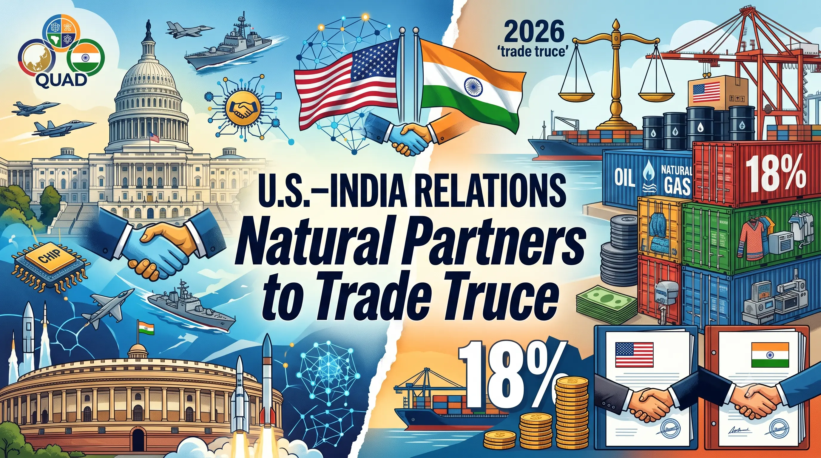 U.S.–India Relations: From “Natural Partners” to Trade Truce