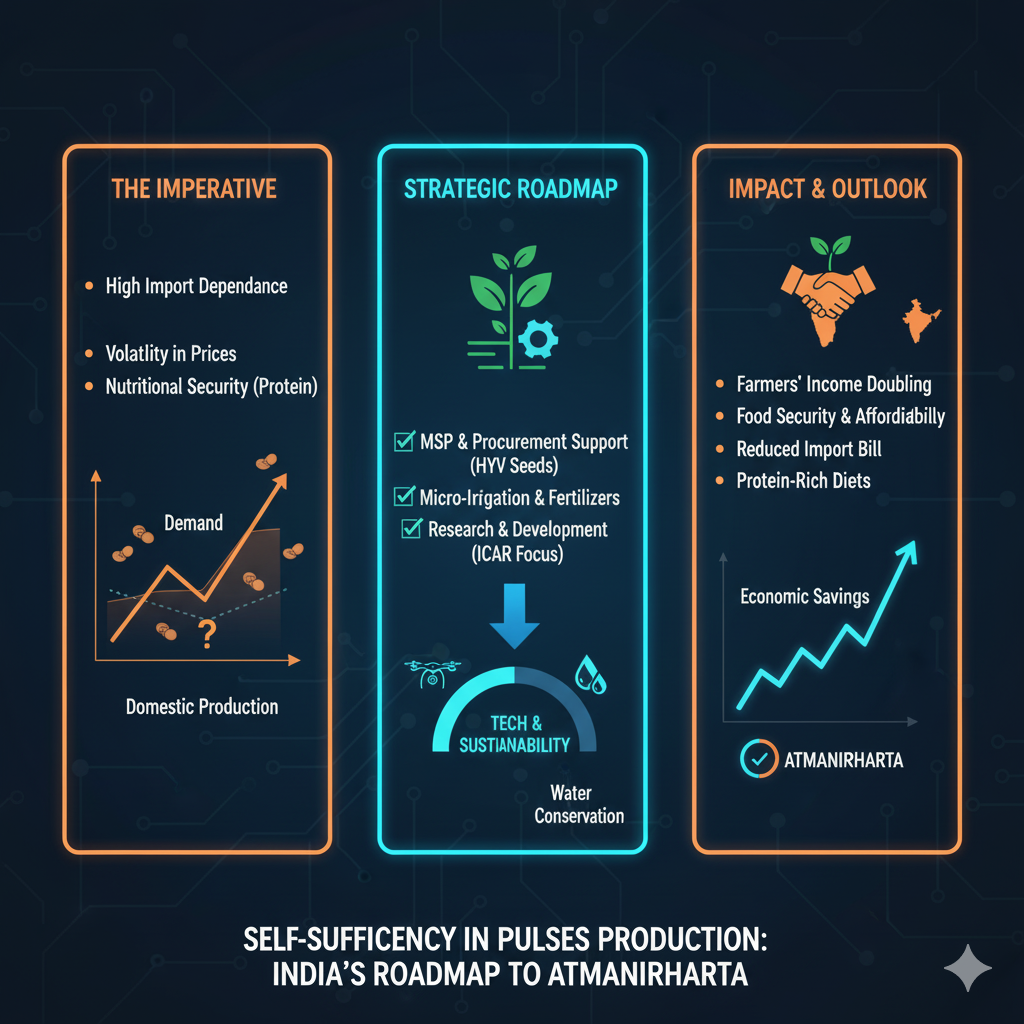 Self-Sufficiency in Pulses Production: India’s Roadmap to Atmanirbharta