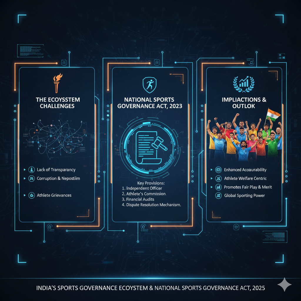 India’s Sports Governance Ecosystem & National Sports Governance Act, 2025