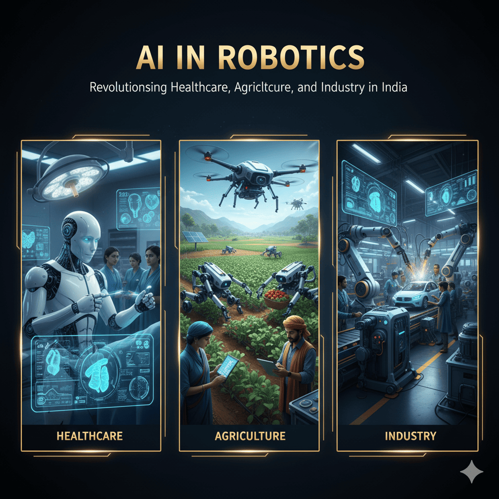 AI in Robotics: Revolutionising Healthcare, Agriculture, and Industry in India