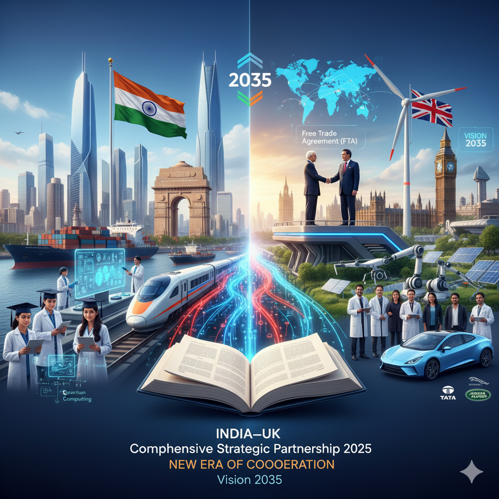 India–UK Comprehensive Strategic Partnership 2025: Vision 2035 and the New Era of Cooperation