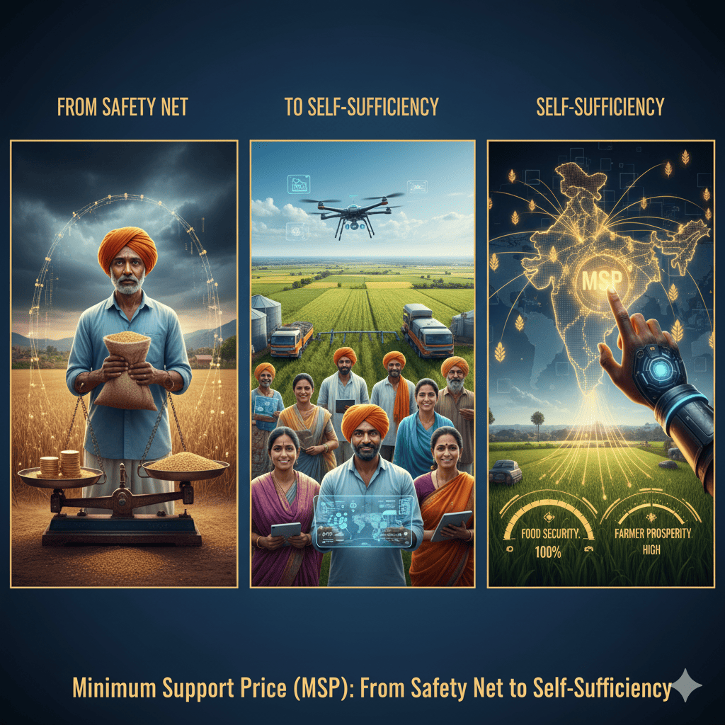 Minimum Support Price (MSP): From Safety Net to Self-Sufficiency
