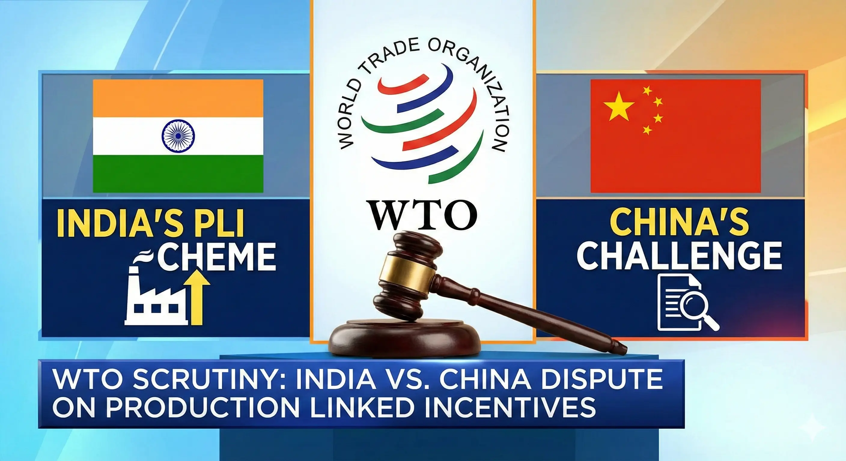 PLI Scheme under WTO Scrutiny: India vs. China Dispute