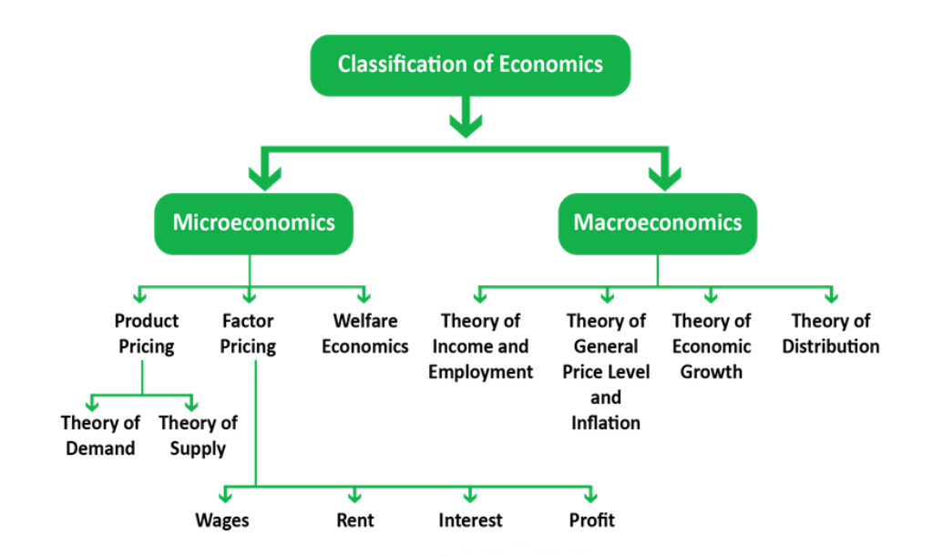 Classification of Economics: Microeconomics and Macroeconomics