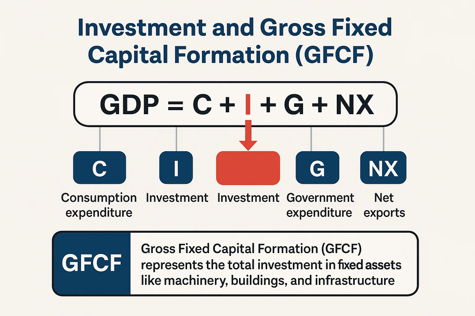 Investment and Gross Fixed Capital Formation (GFCF)