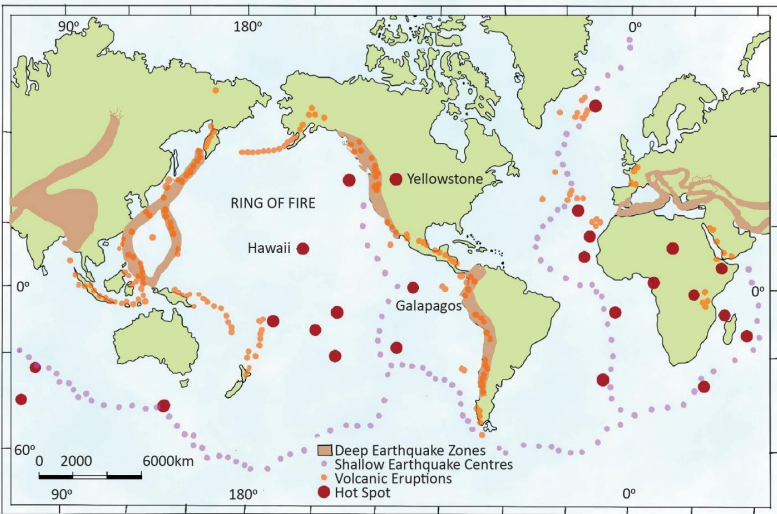Global Distribution of Earthquakes